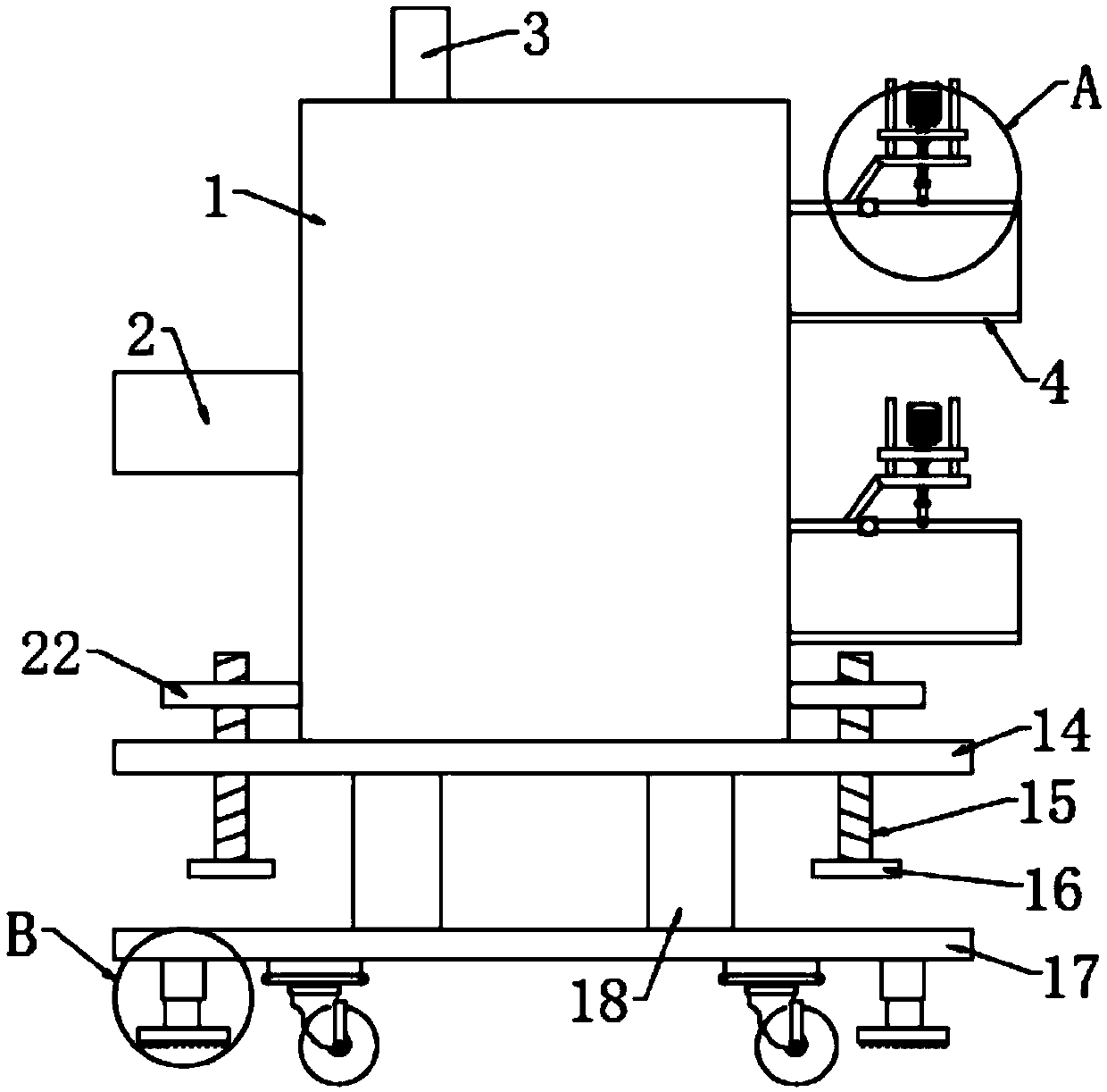 Automatic pressure dividing double gear pump