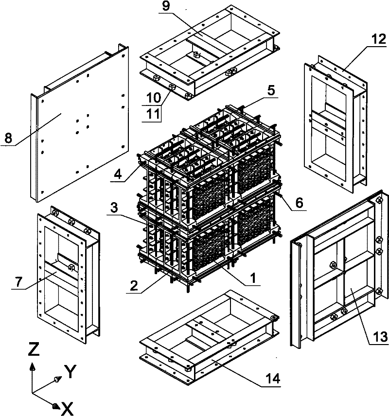 A cast iron plate type air preheater