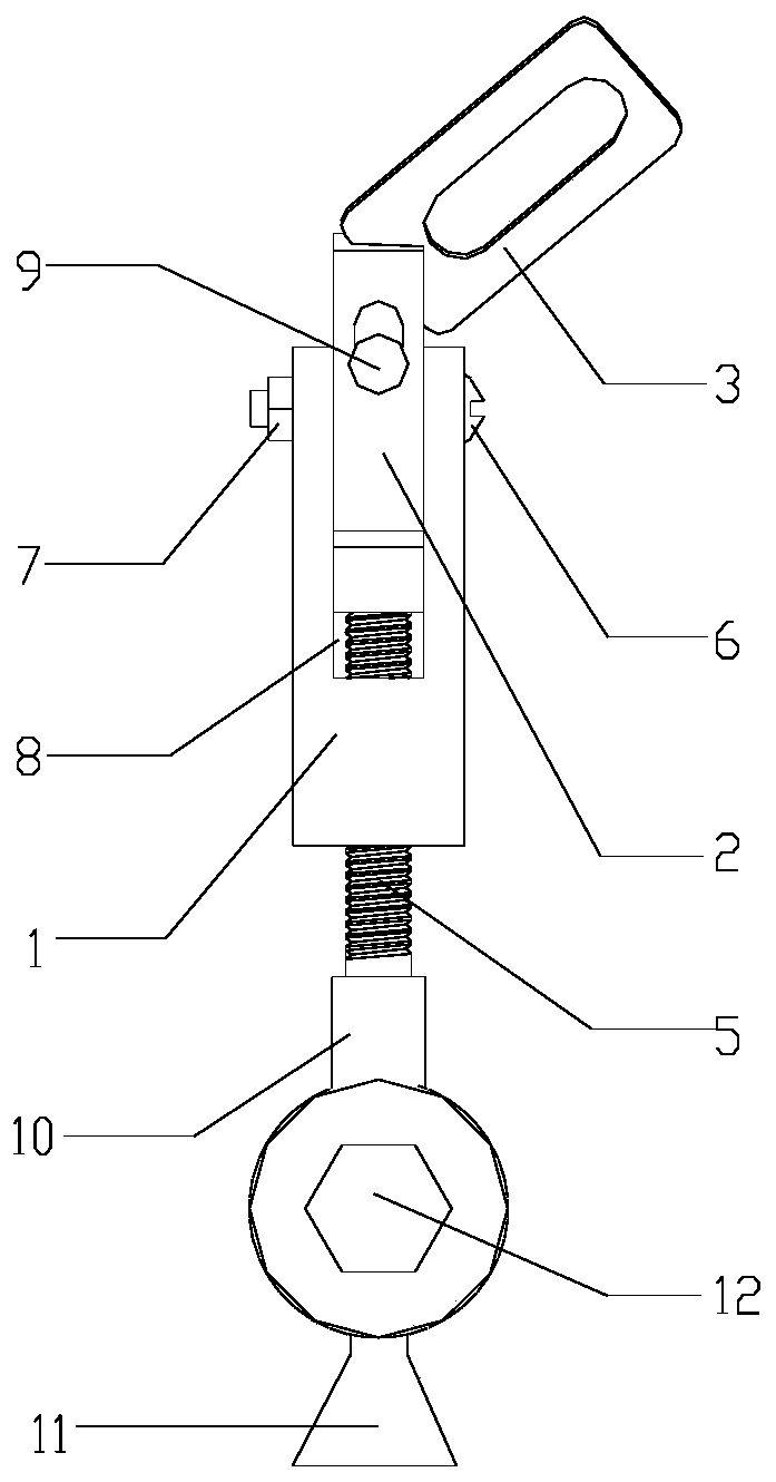 Link stick working head for facilitating hooking operation