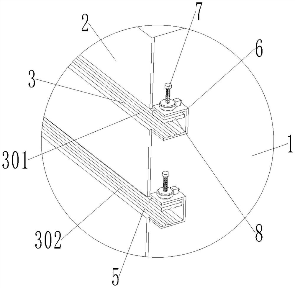 Super high-rise post-cast floor steel bar reserved formwork and construction method thereof