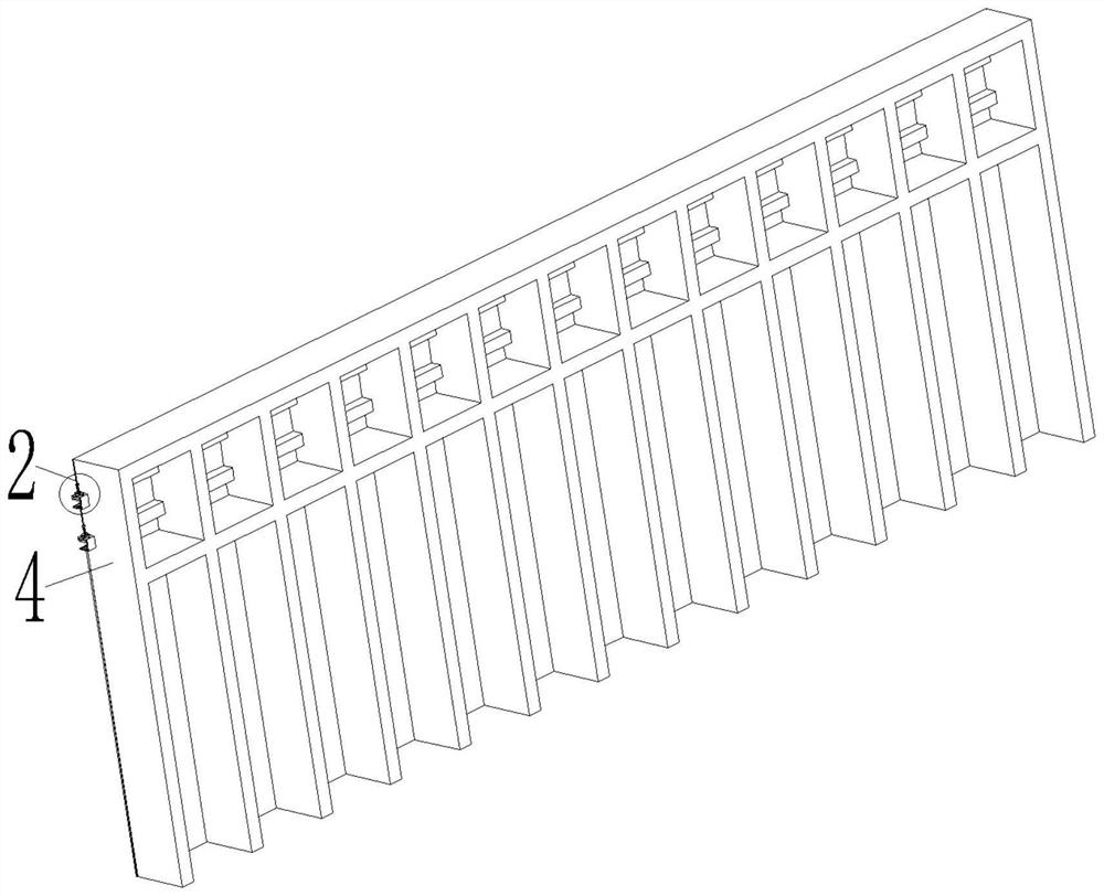 Super high-rise post-cast floor steel bar reserved formwork and construction method thereof