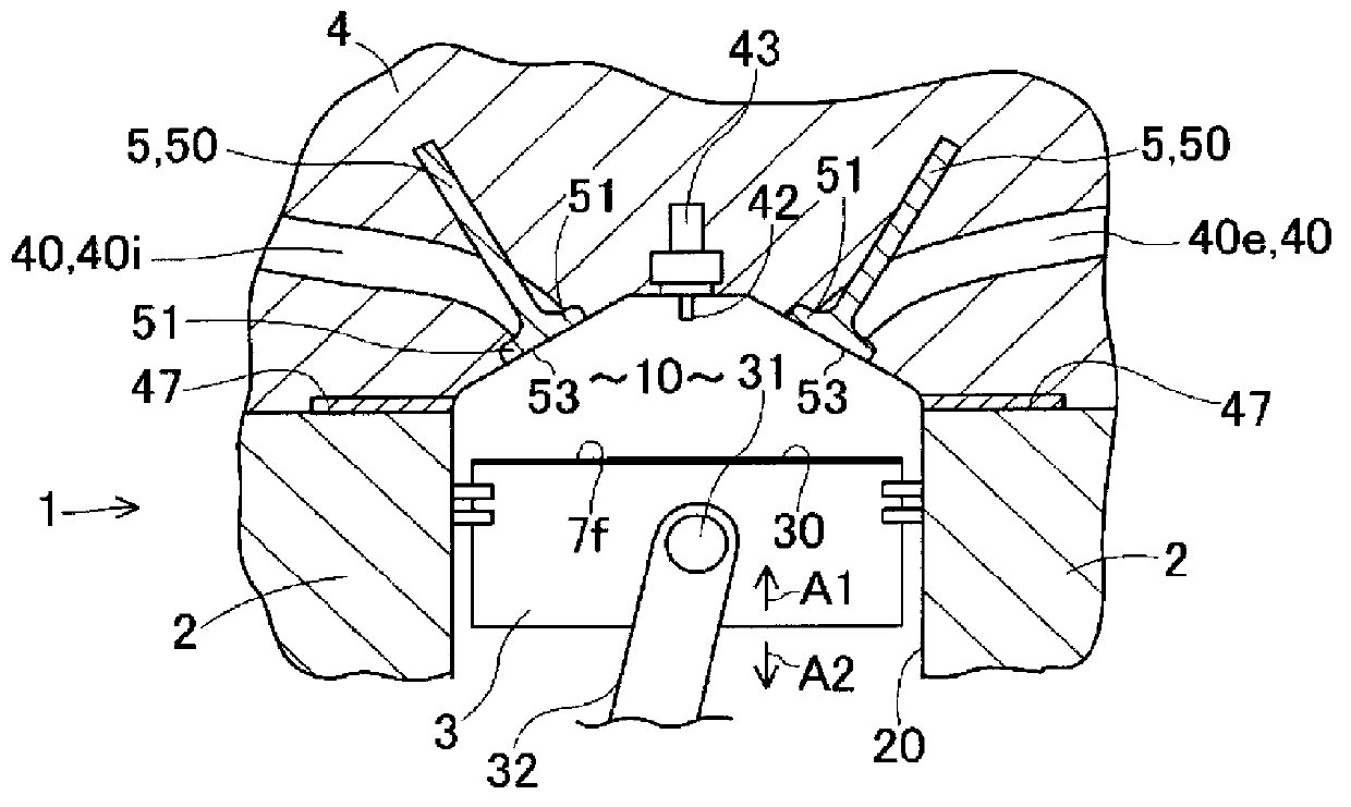 Engine and piston