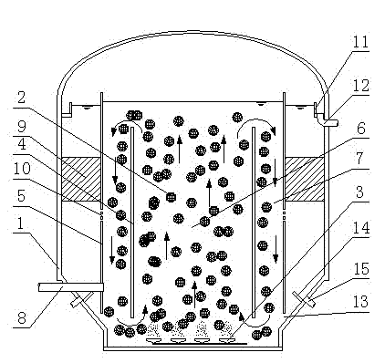 Composite moving bed bio-film reactor