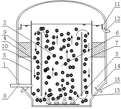 Composite moving bed bio-film reactor