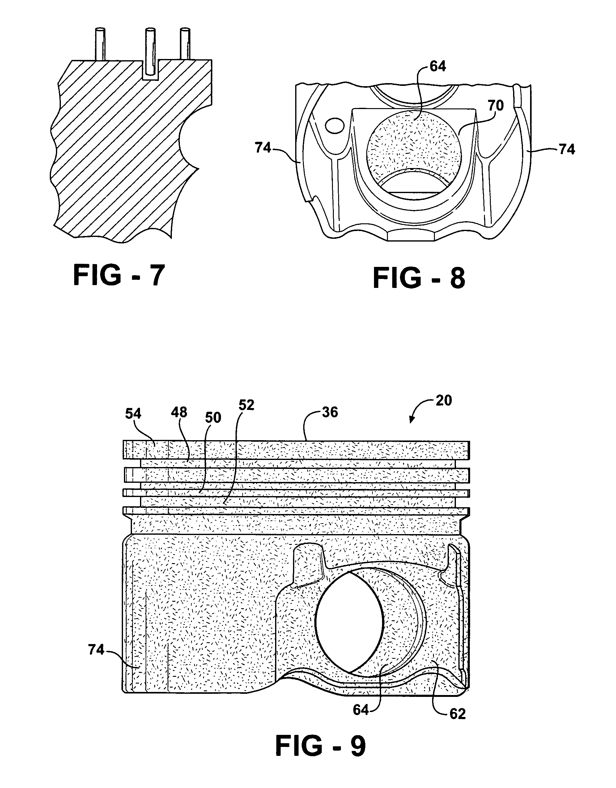 Coated power cylinder components for diesel engines