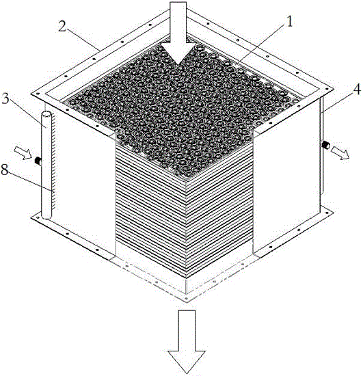 Heat exchanger with net type lung-shaped heat exchange plates