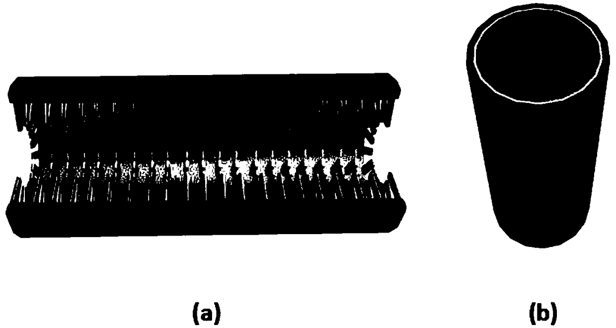 Self-power respiration sensor based on bionic nasal cavity structure, and preparation method thereof