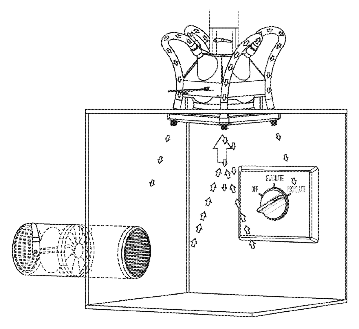 Ventilation fan and drying system and method of using the same