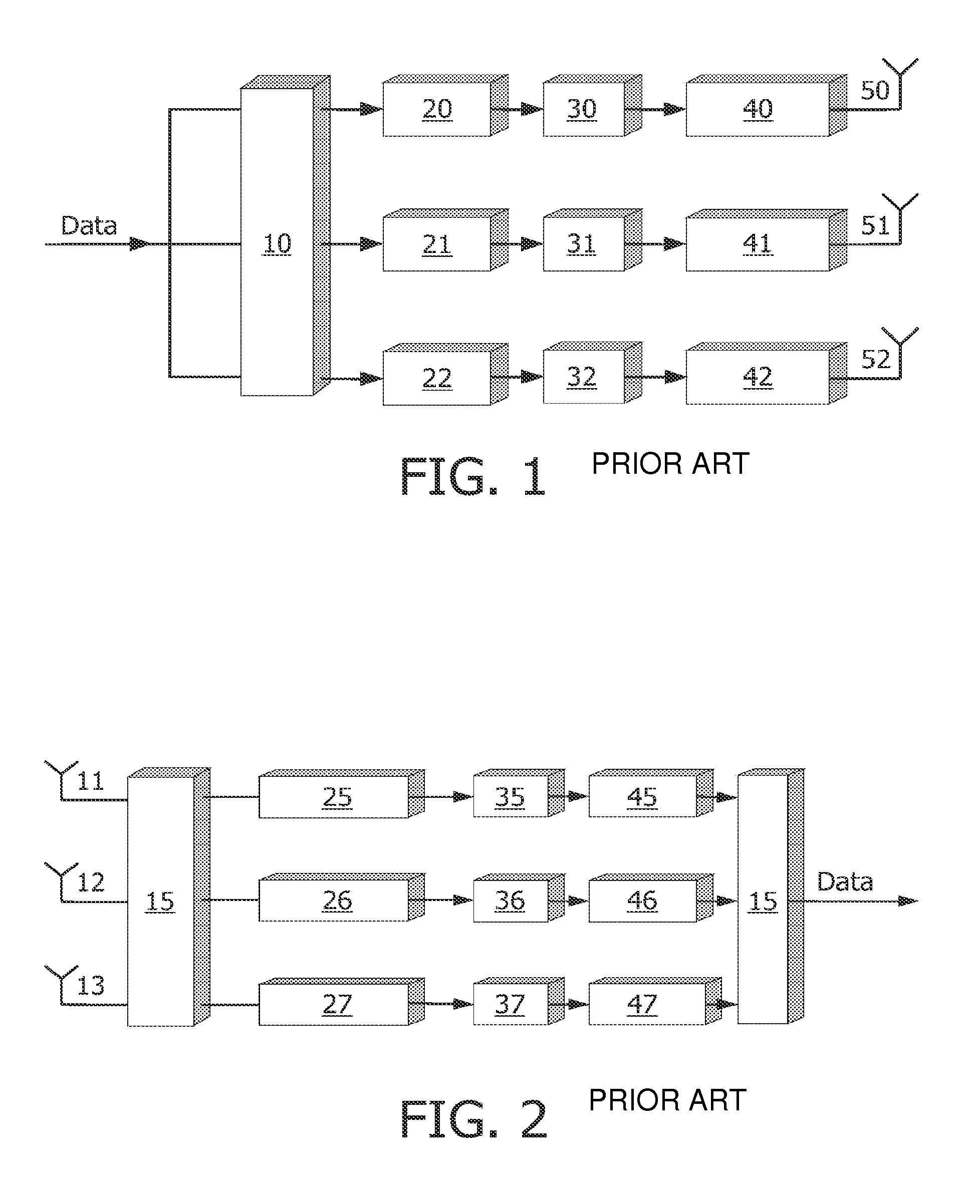 Multiple antenna transmission with variable diversity gain