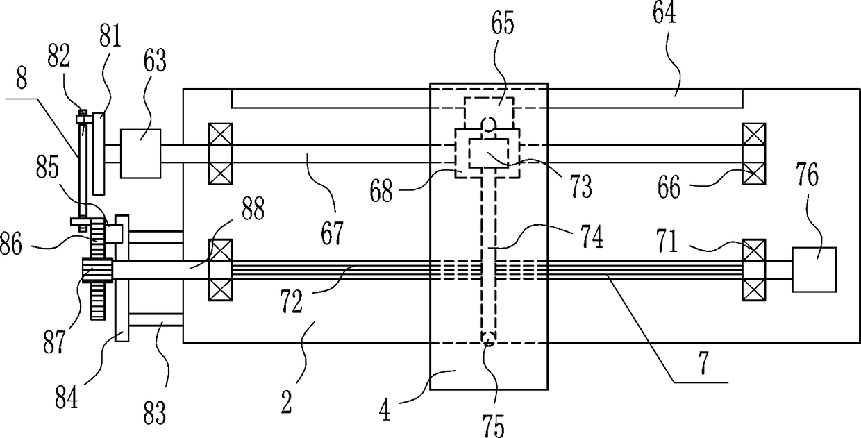 Building frame erecting steel pipe rust removal device