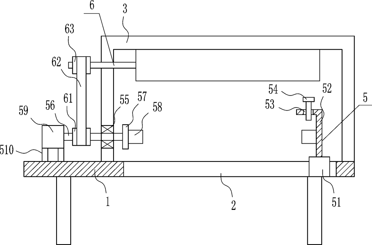 Building frame erecting steel pipe rust removal device