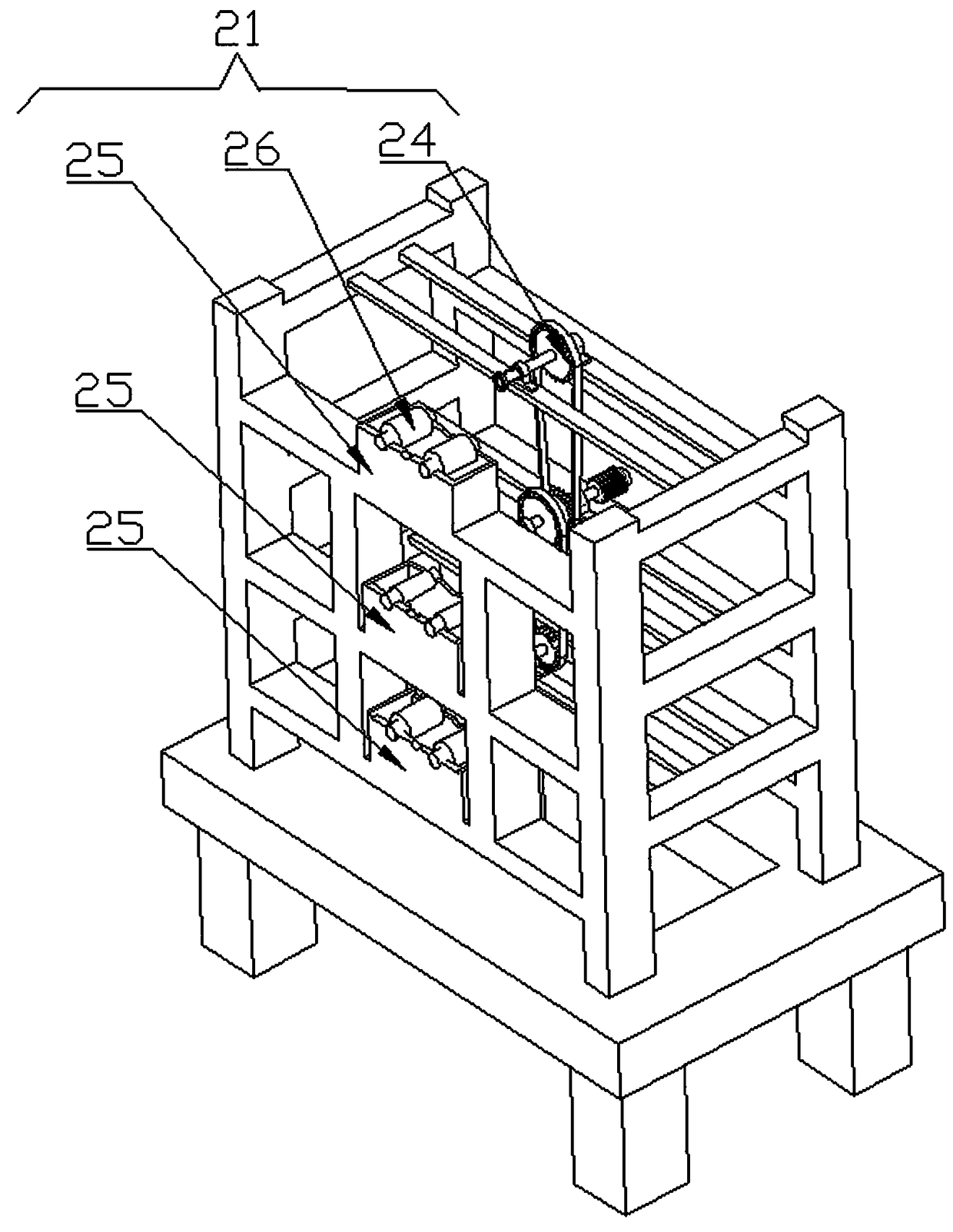 Coiling machine and method for glass reinforced plastic pipe