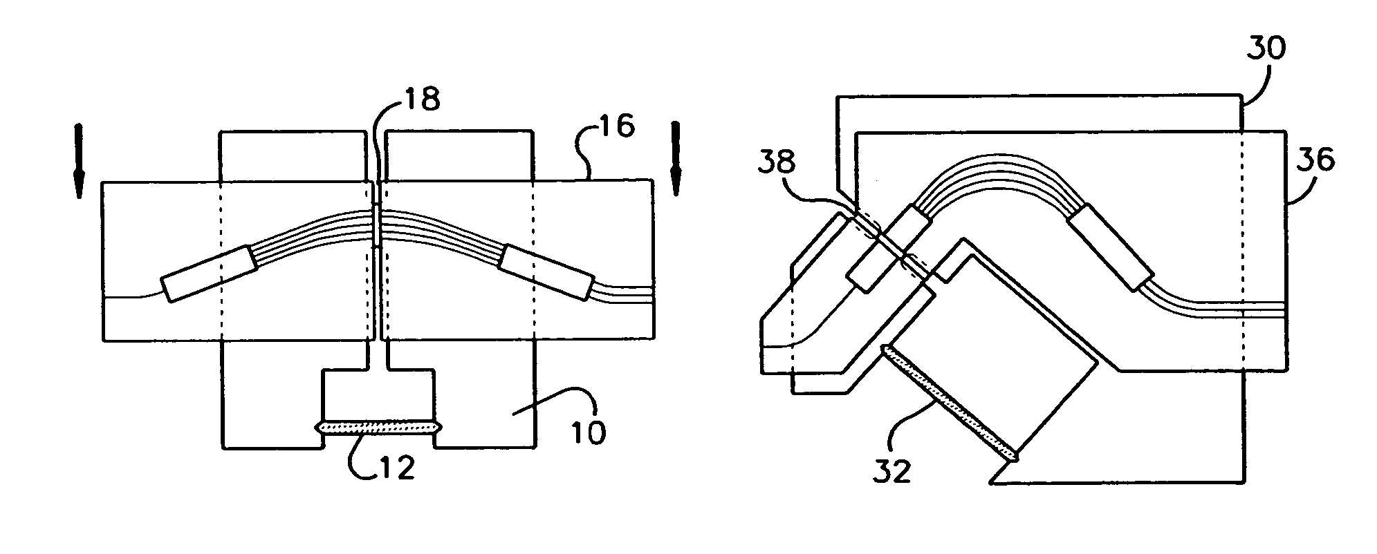 Athermal AWG and AWG with low power consumption using groove of changeable width