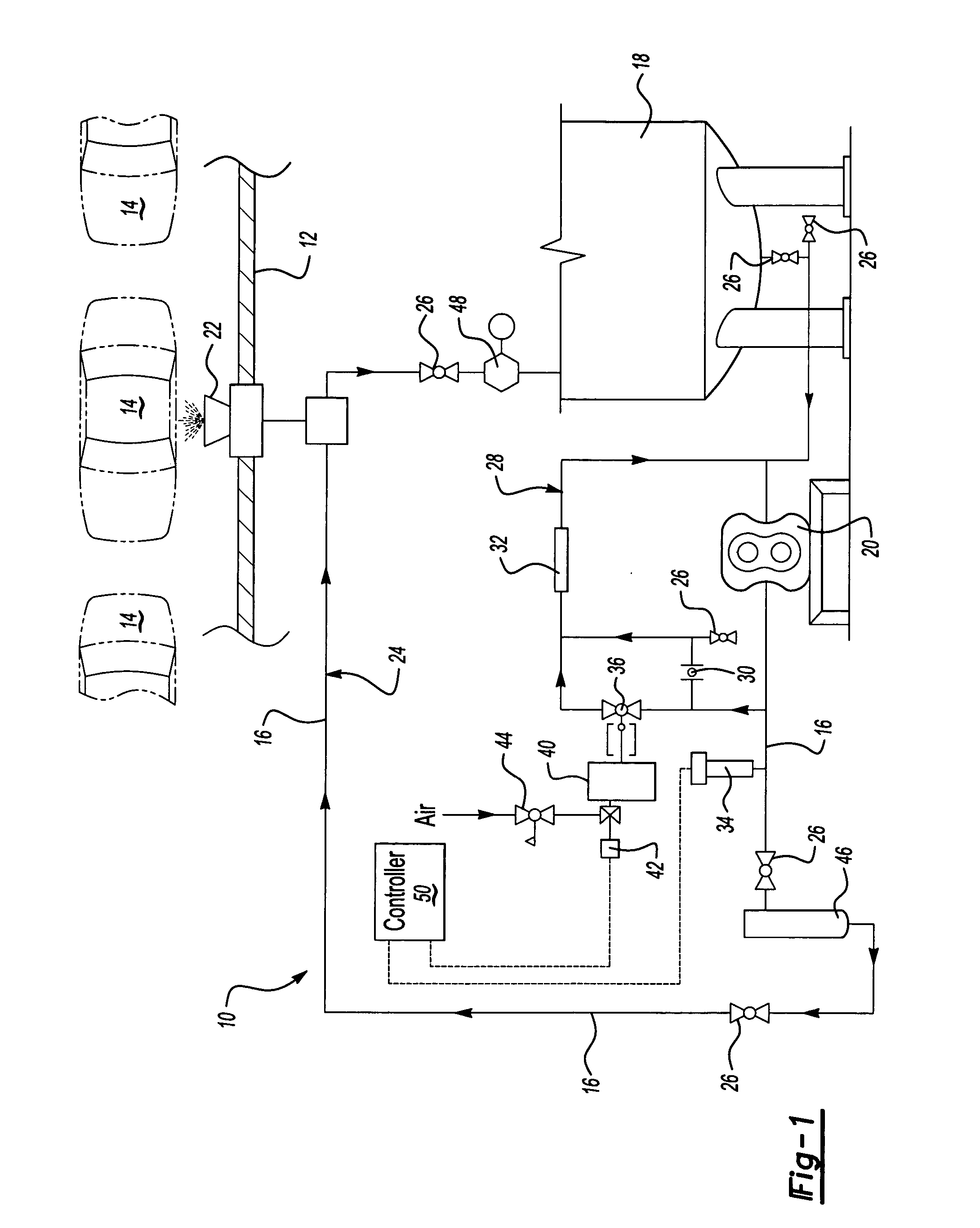 Pressure relief system for paint circulation applications