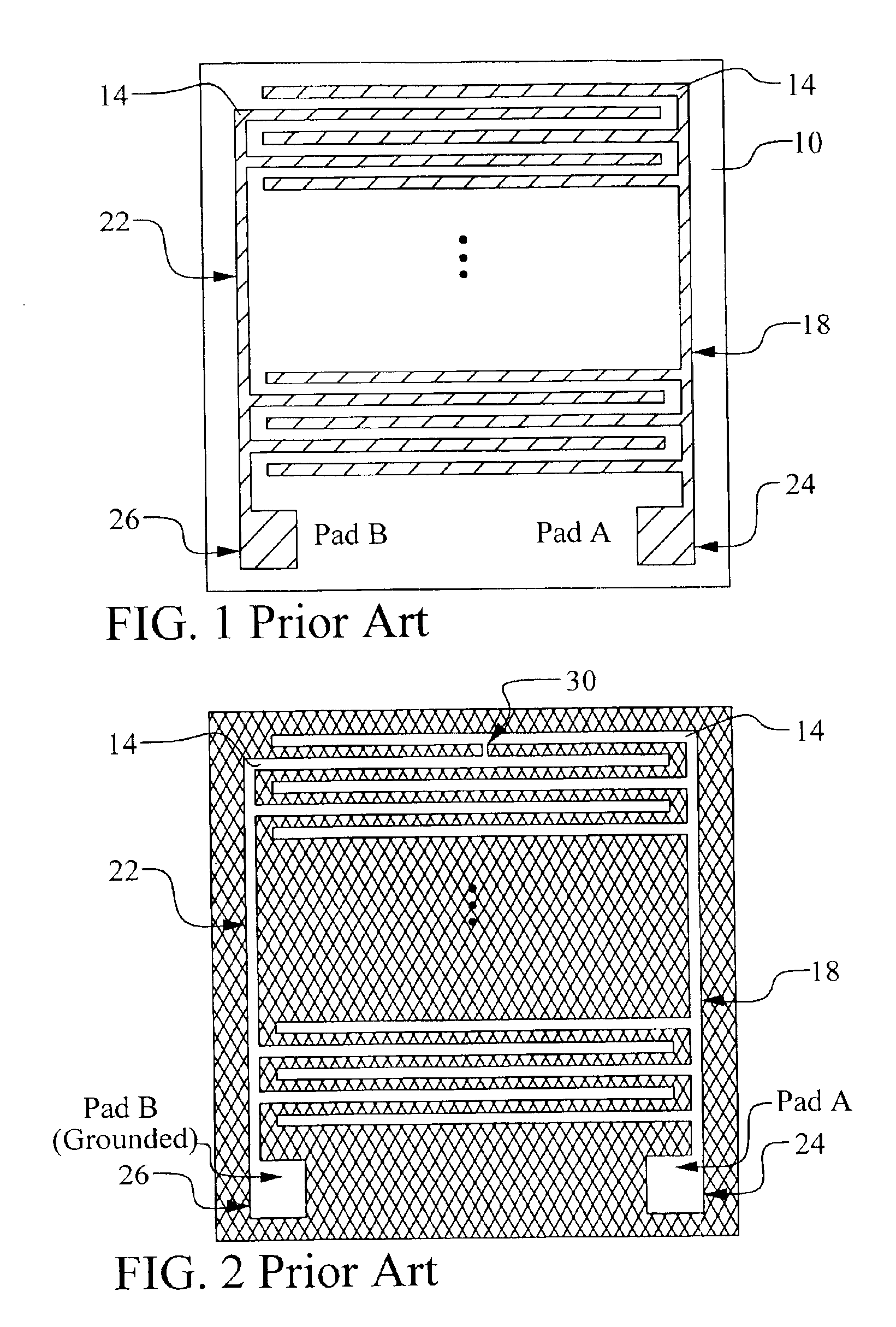 Padless structure design for easy identification of bridging defects in lines by passive voltage contrast