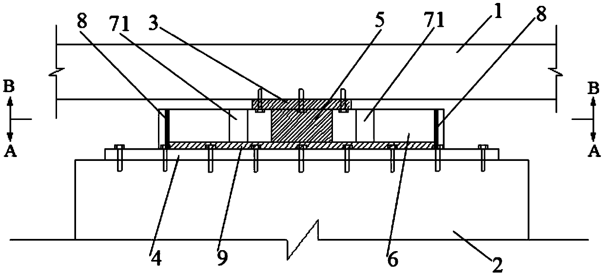 Mechanical locking device used for continuous girder bridge under earthquake action