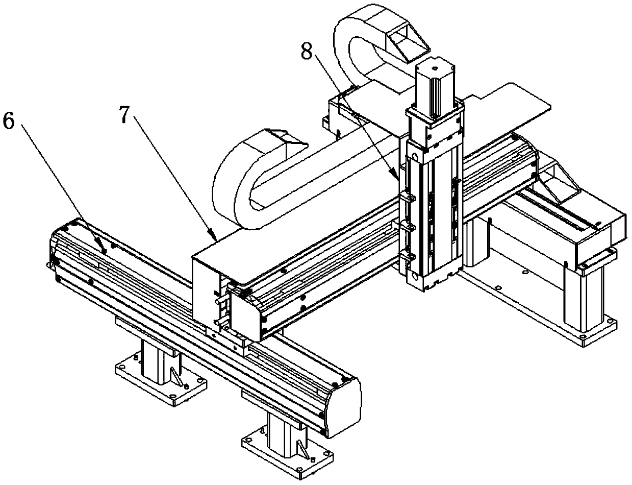 A fan blade balance cutting machine