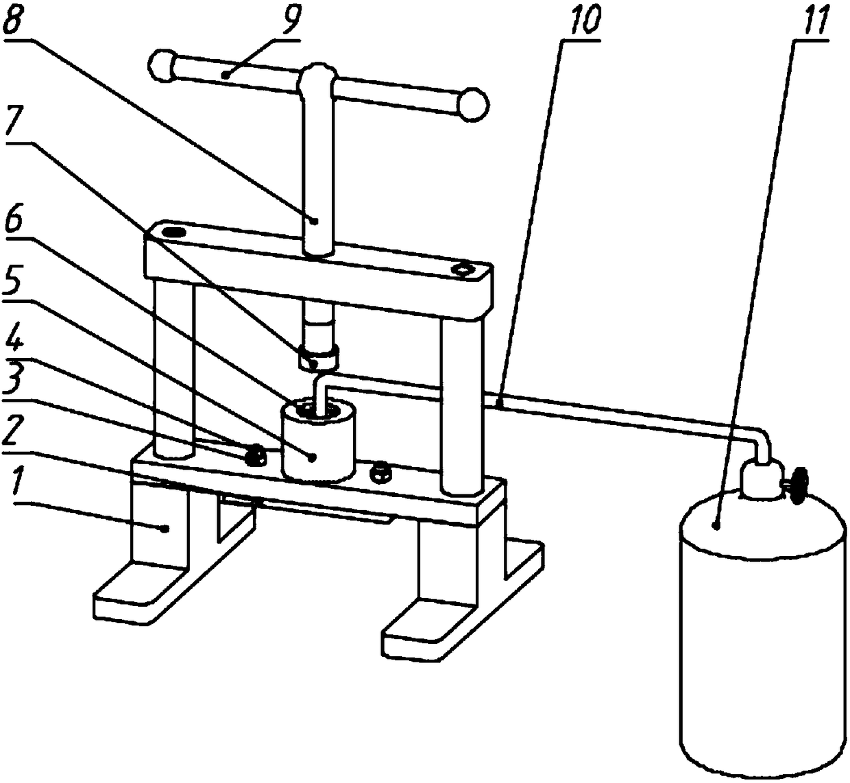 Thin-walled shaft sleeve dismounting device and method