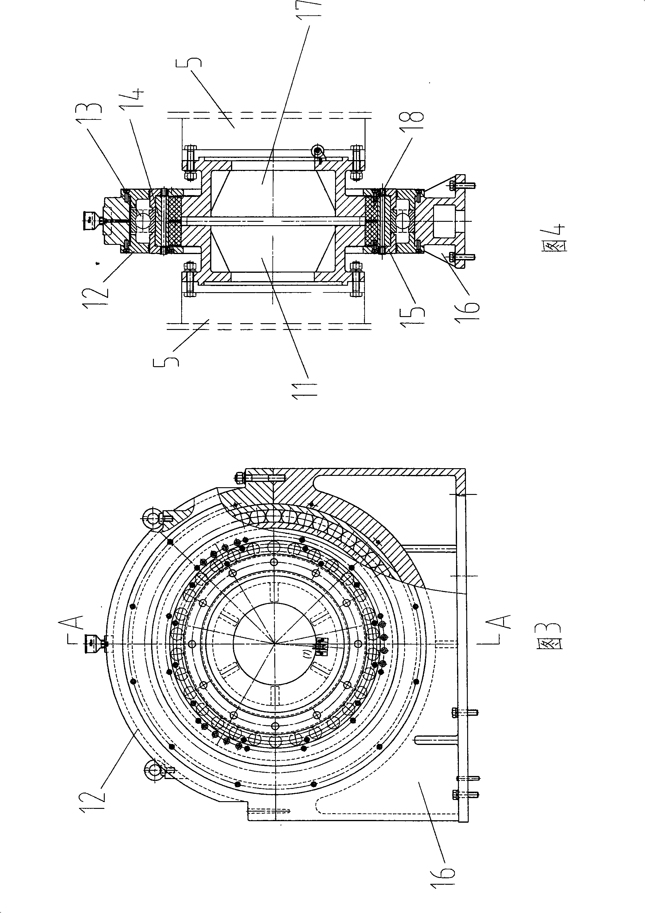 Flexible transmission tubular wire twisting machine