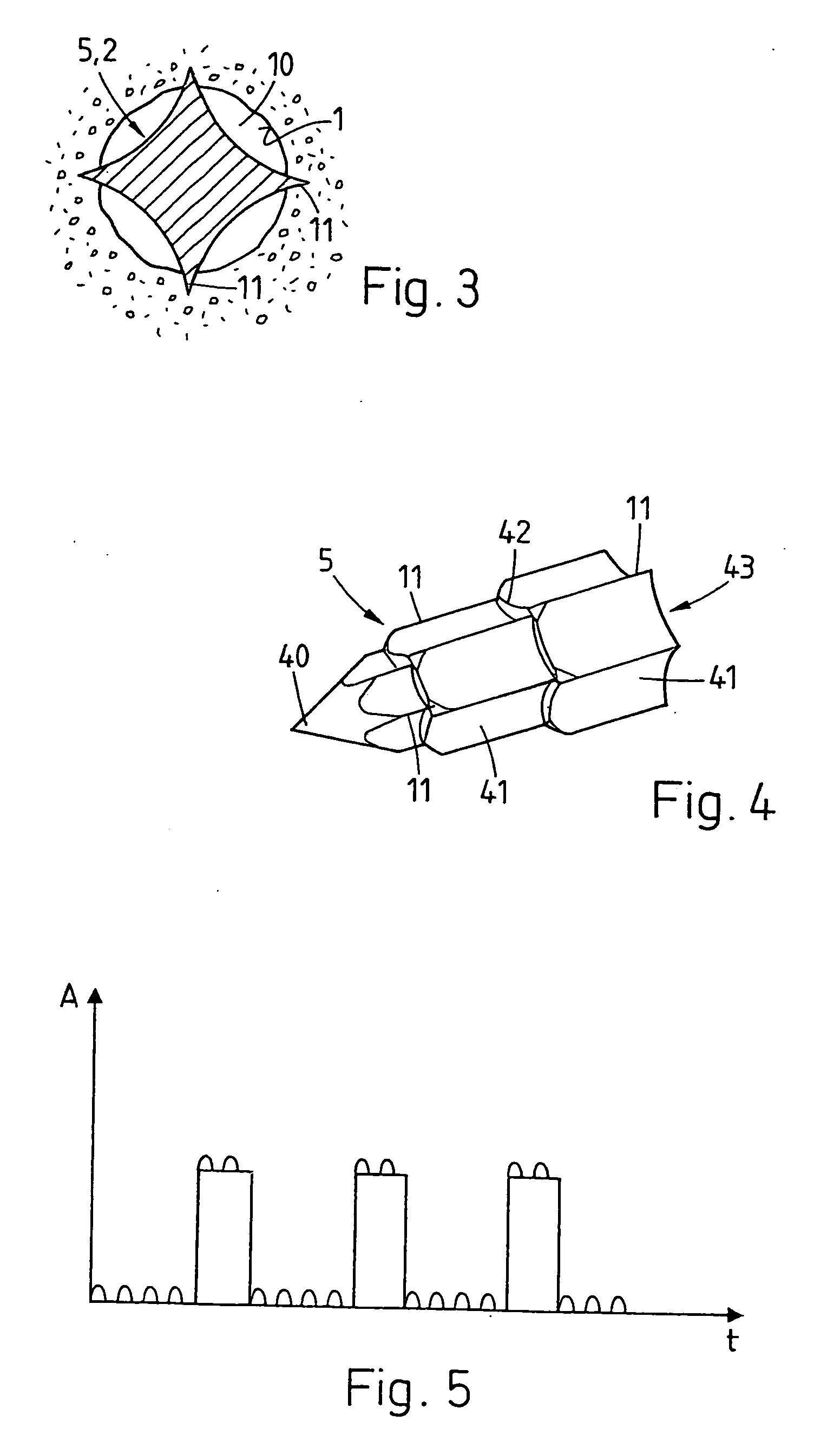 Method for promoting tissue regeneration on wound surfaces as device and treatment instrument or implant for carrying out method