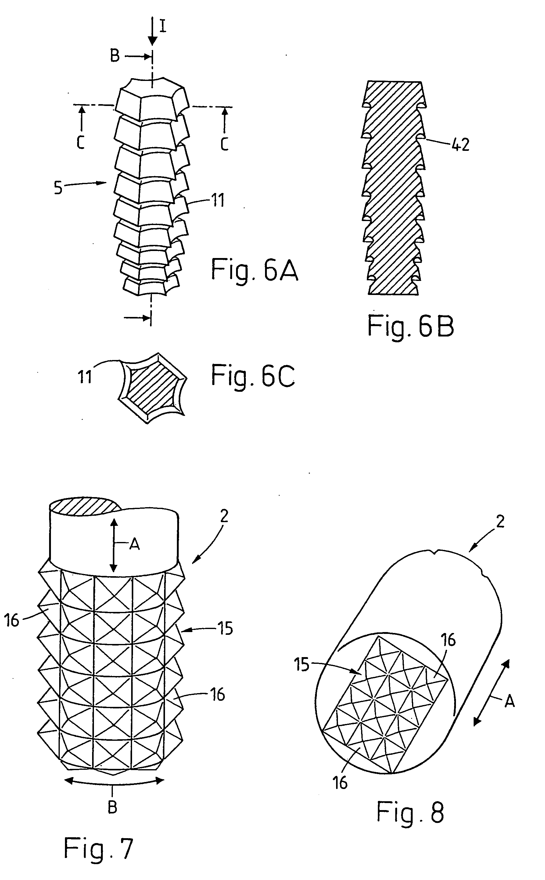 Method for promoting tissue regeneration on wound surfaces as device and treatment instrument or implant for carrying out method