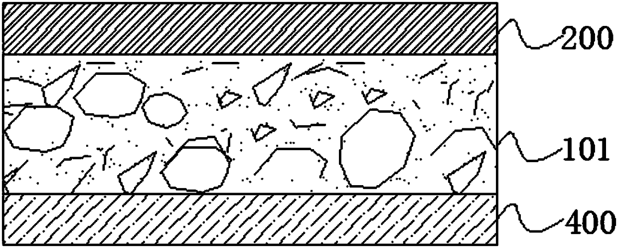 Special-shaped metal particle electric-conduction adhesive film and production method thereof