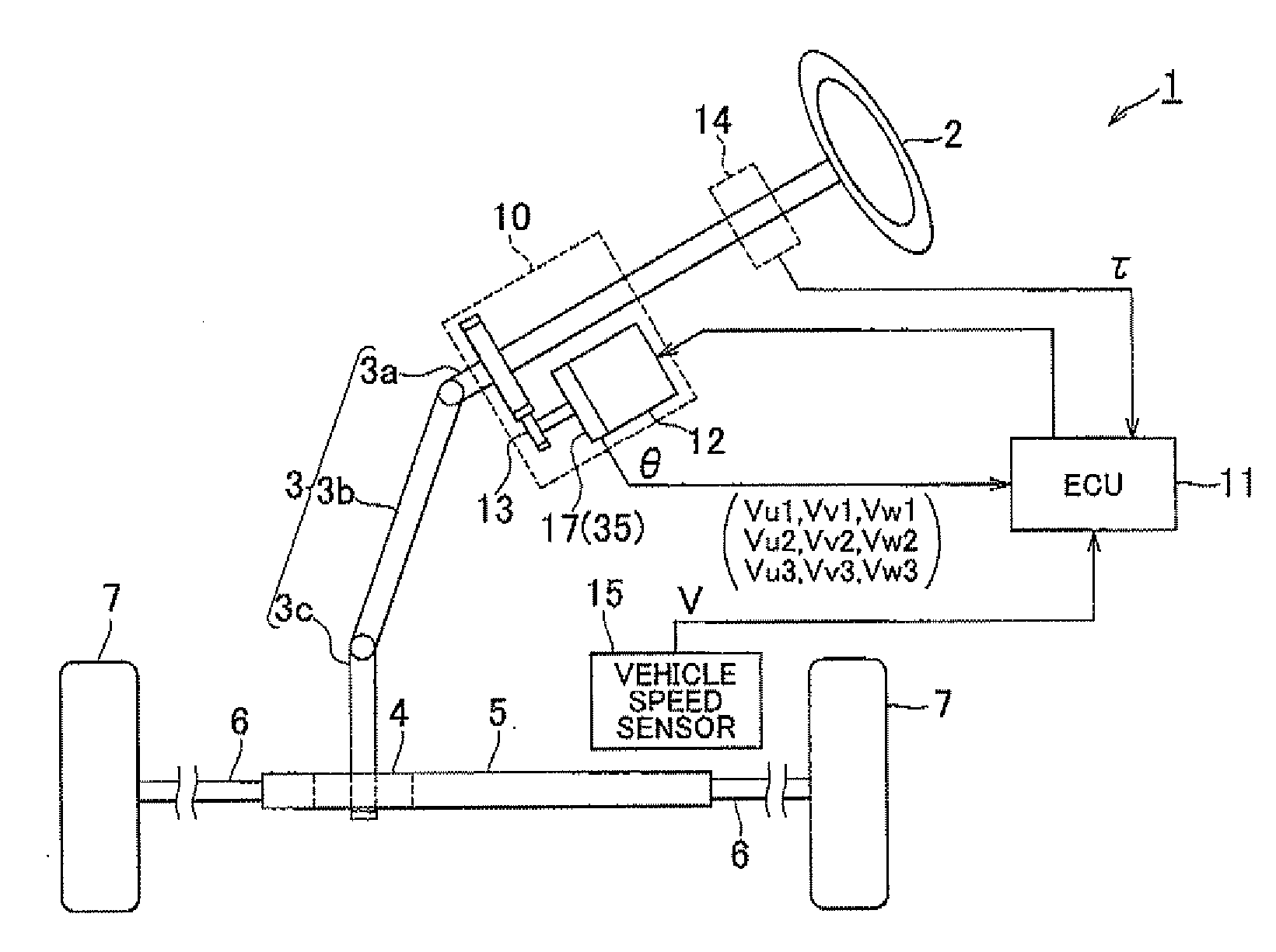 Rotational angle sensor, motor, rotational angle detector, and electric power steering system