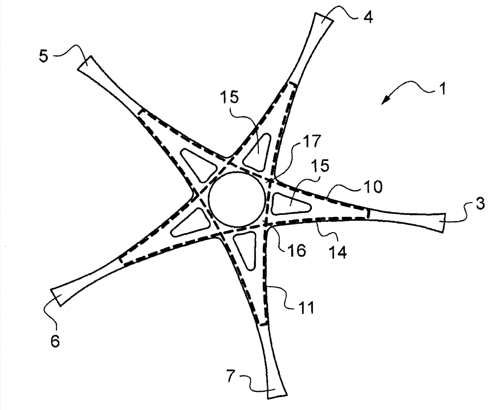 Planar flexible beam unit