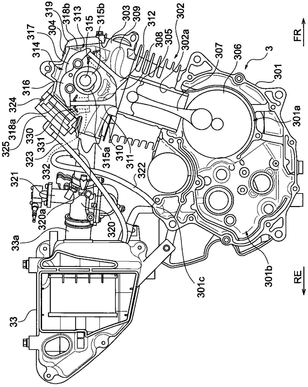 Blow-by ventilation device for internal combustion engine