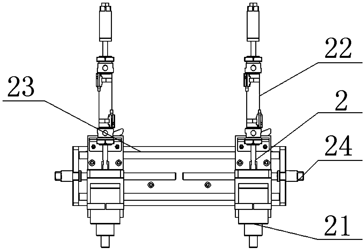 Solder-wire-free high-frequency automatic welding method for storage battery connecting piece