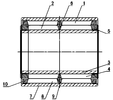 Permanent magnet type magnetic bearing pair