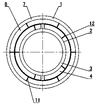 Permanent magnet type magnetic bearing pair