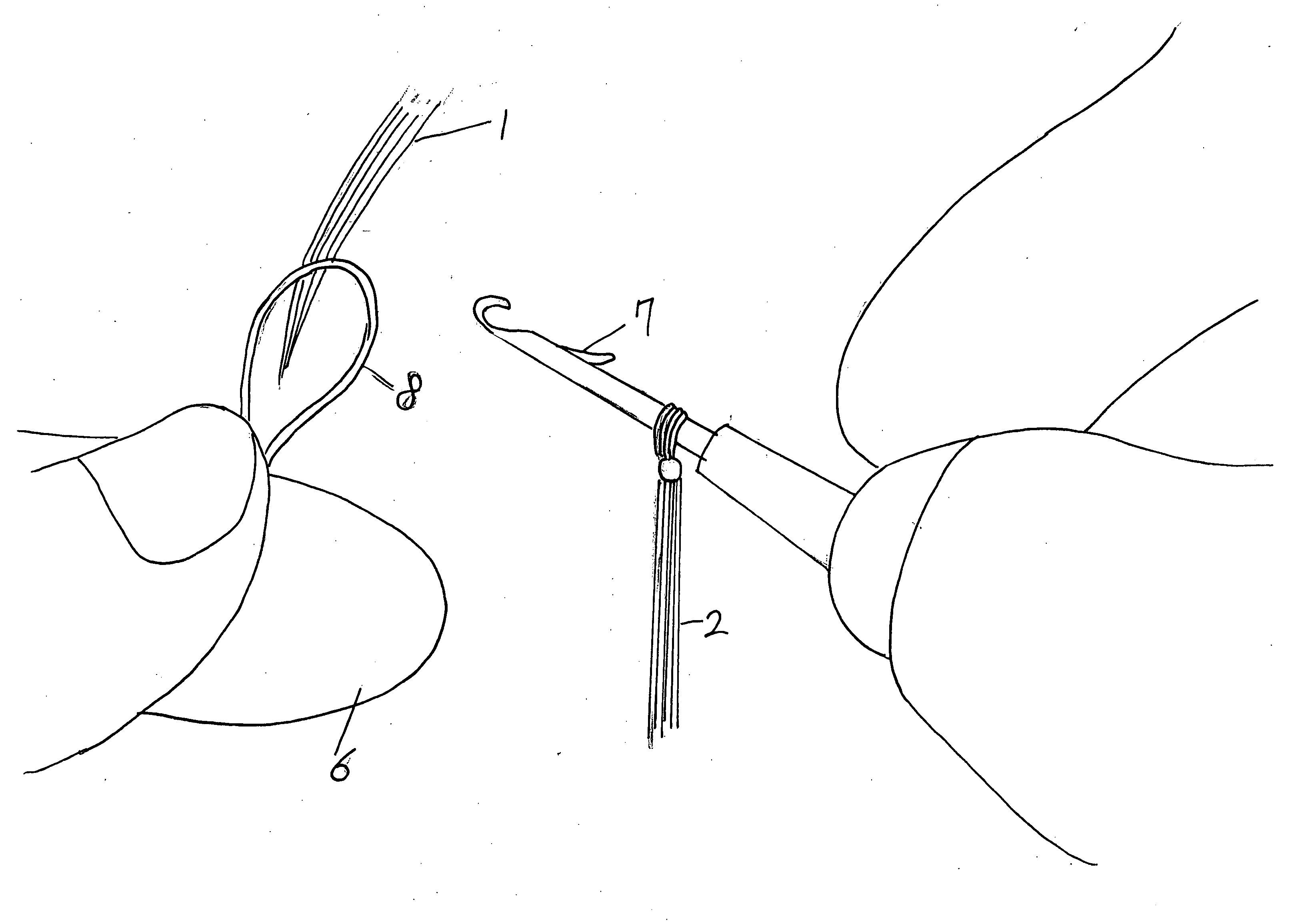 Extension hair production