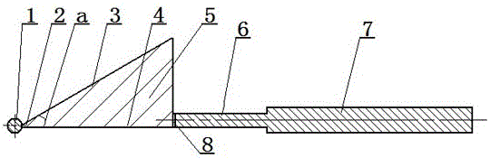 Cutter convenient for splitting chicken intestines and duck intestines