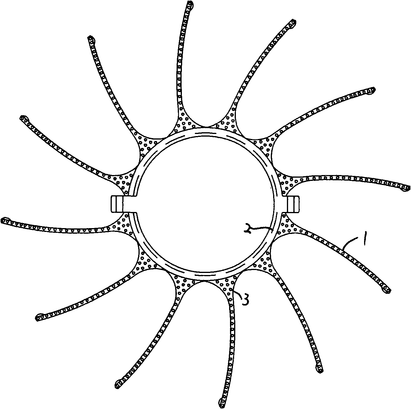 Aeration rotary brush