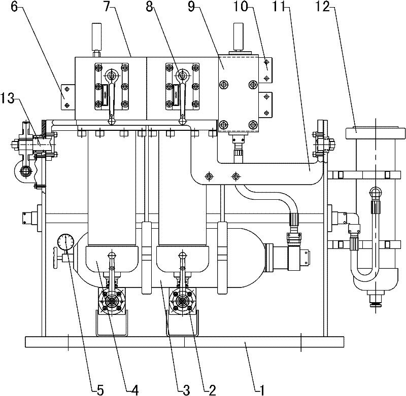 Backwash high pressure filter station