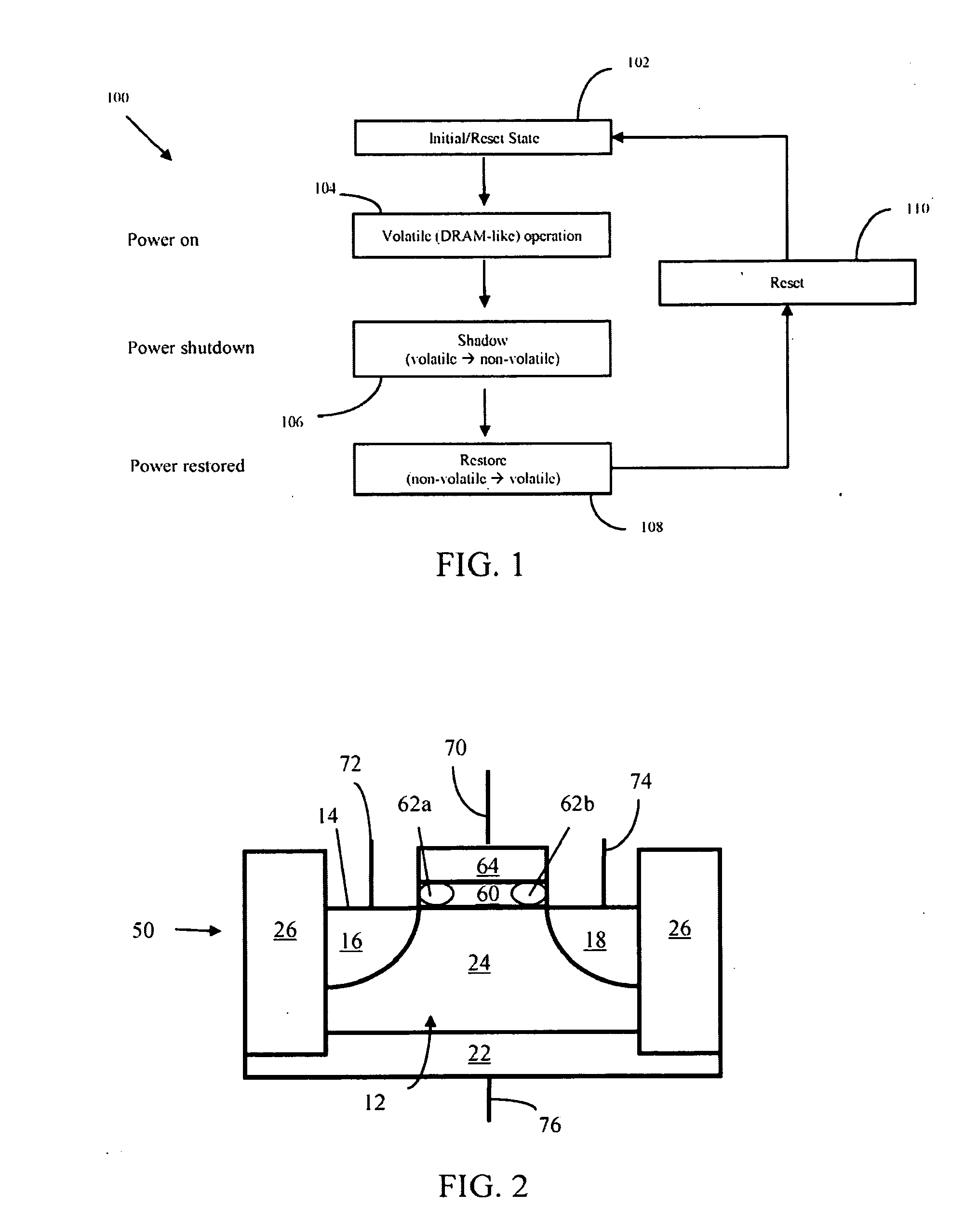 Semiconductor memory having volatile and multi-bit, non-volatile functionality and methods of operating