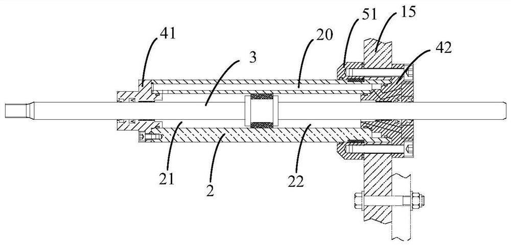 Oil cylinder and water jet propulsion device for water jet propulsion device