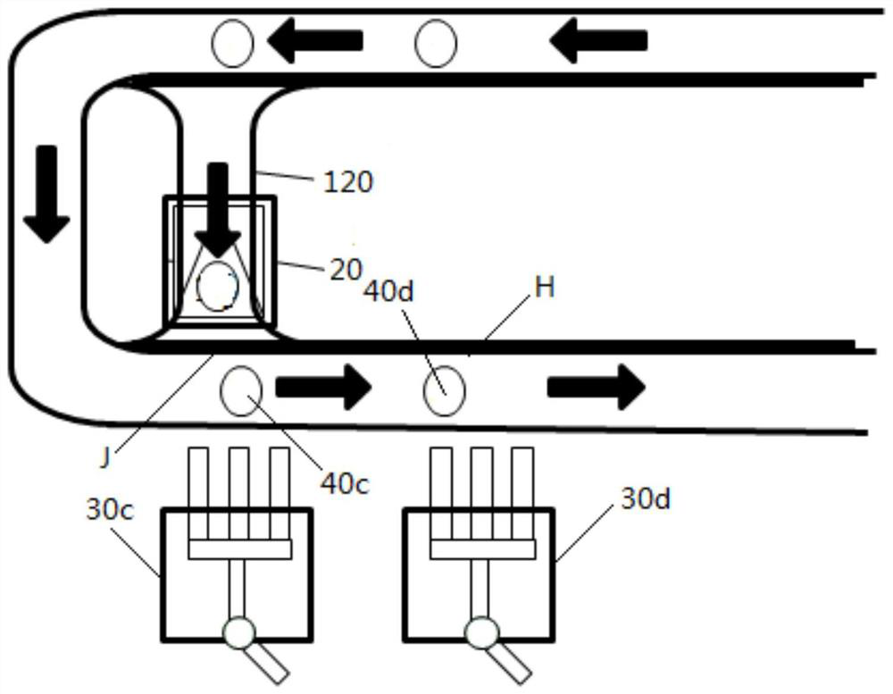 Material conveying method of crane system