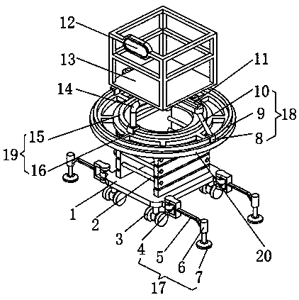 Lifting platform for building decoration