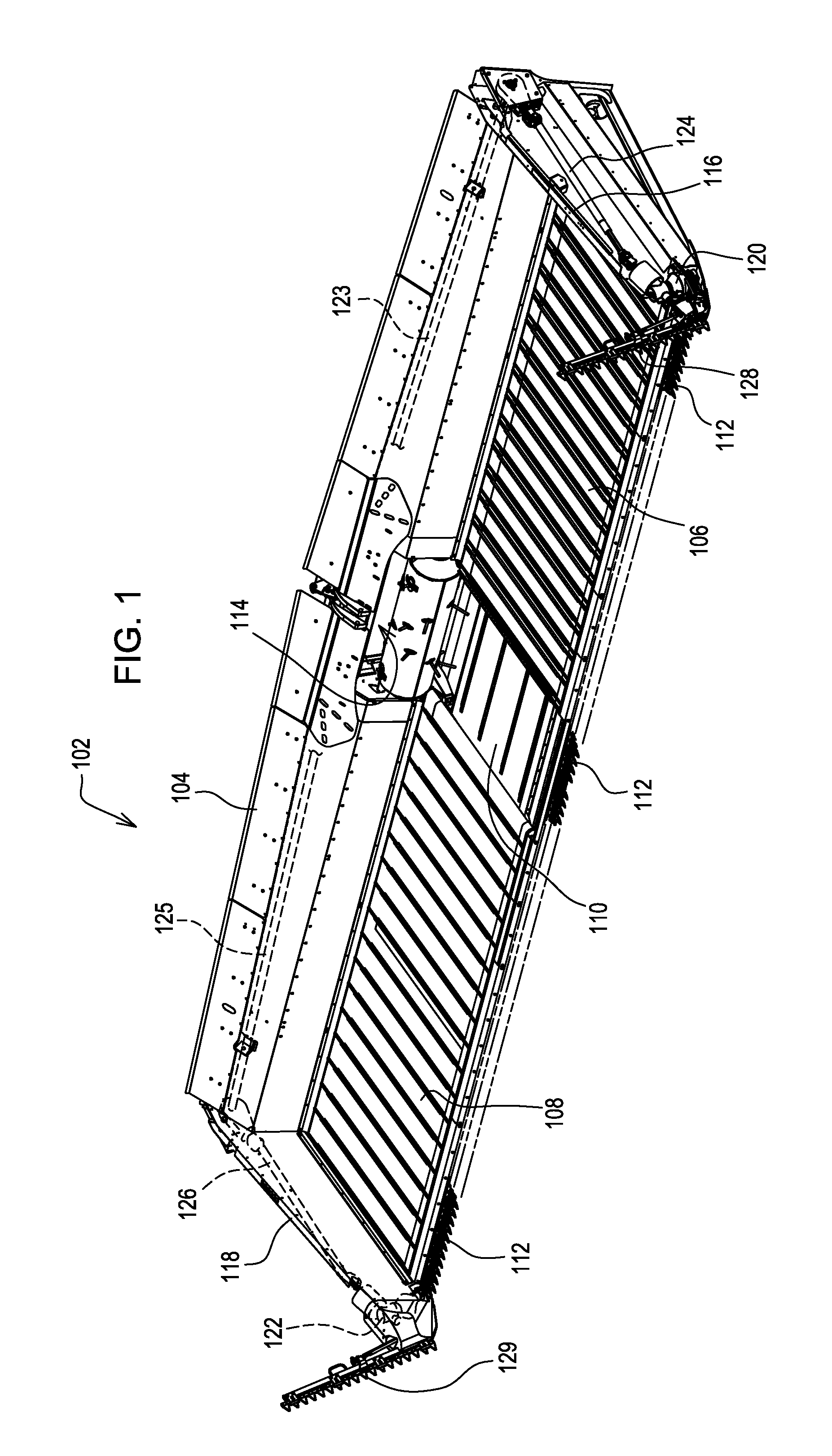 Draper header and crop divider knife