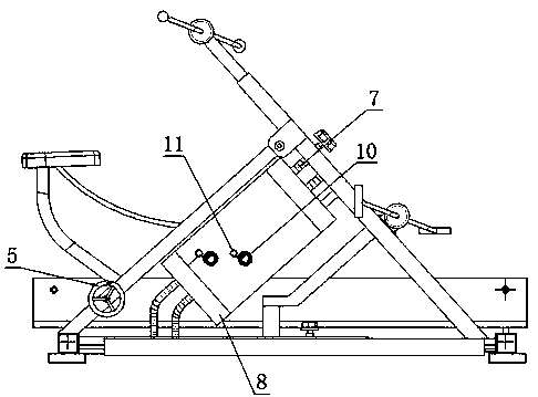 Limb rehabilitation training device with striking force function for medical care