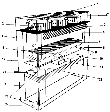 Ultrasonic no-clean kitchen ventilator without pipe and cooking fume filtering and removal method