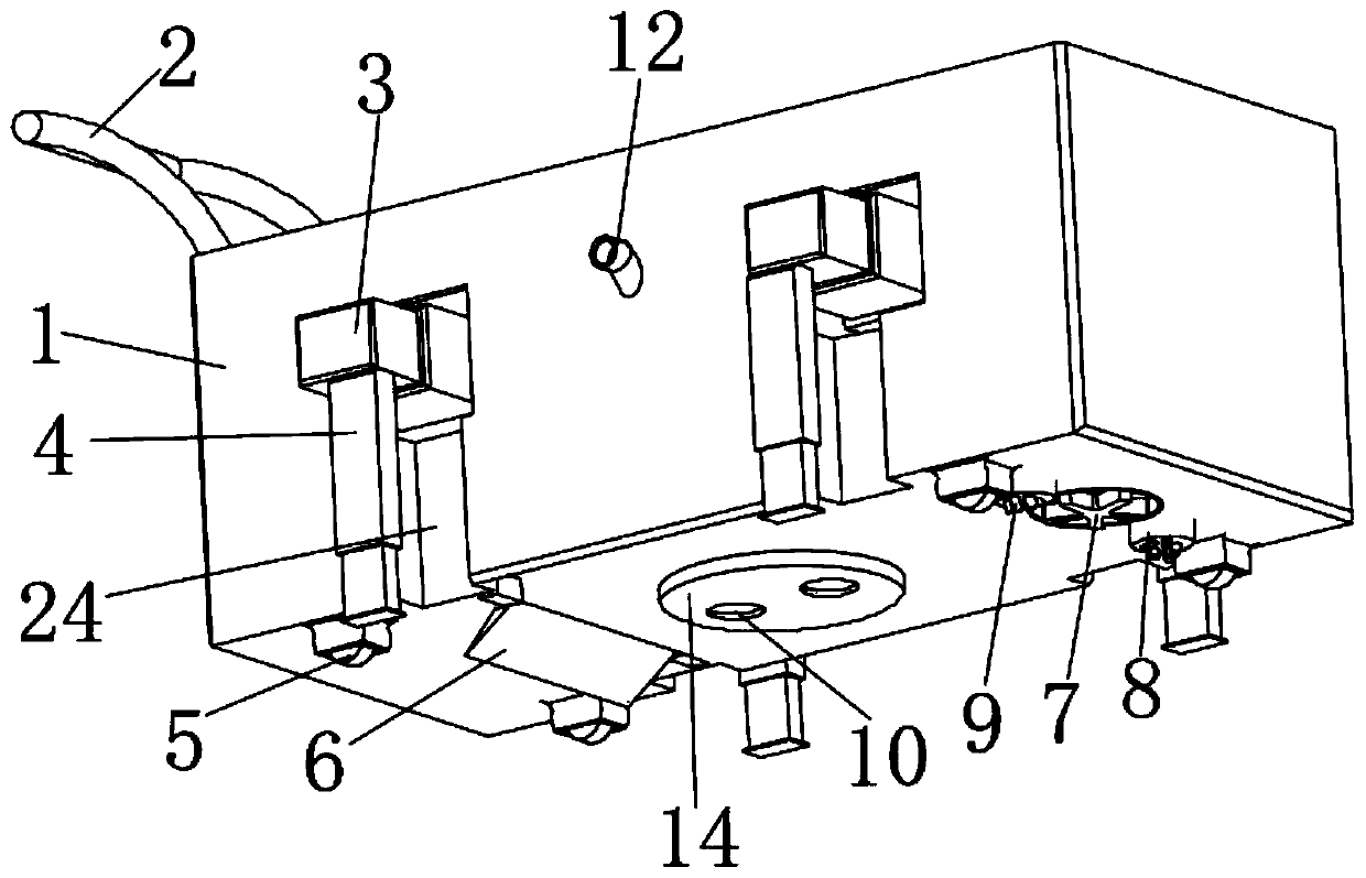 Road depression rapid repairing device