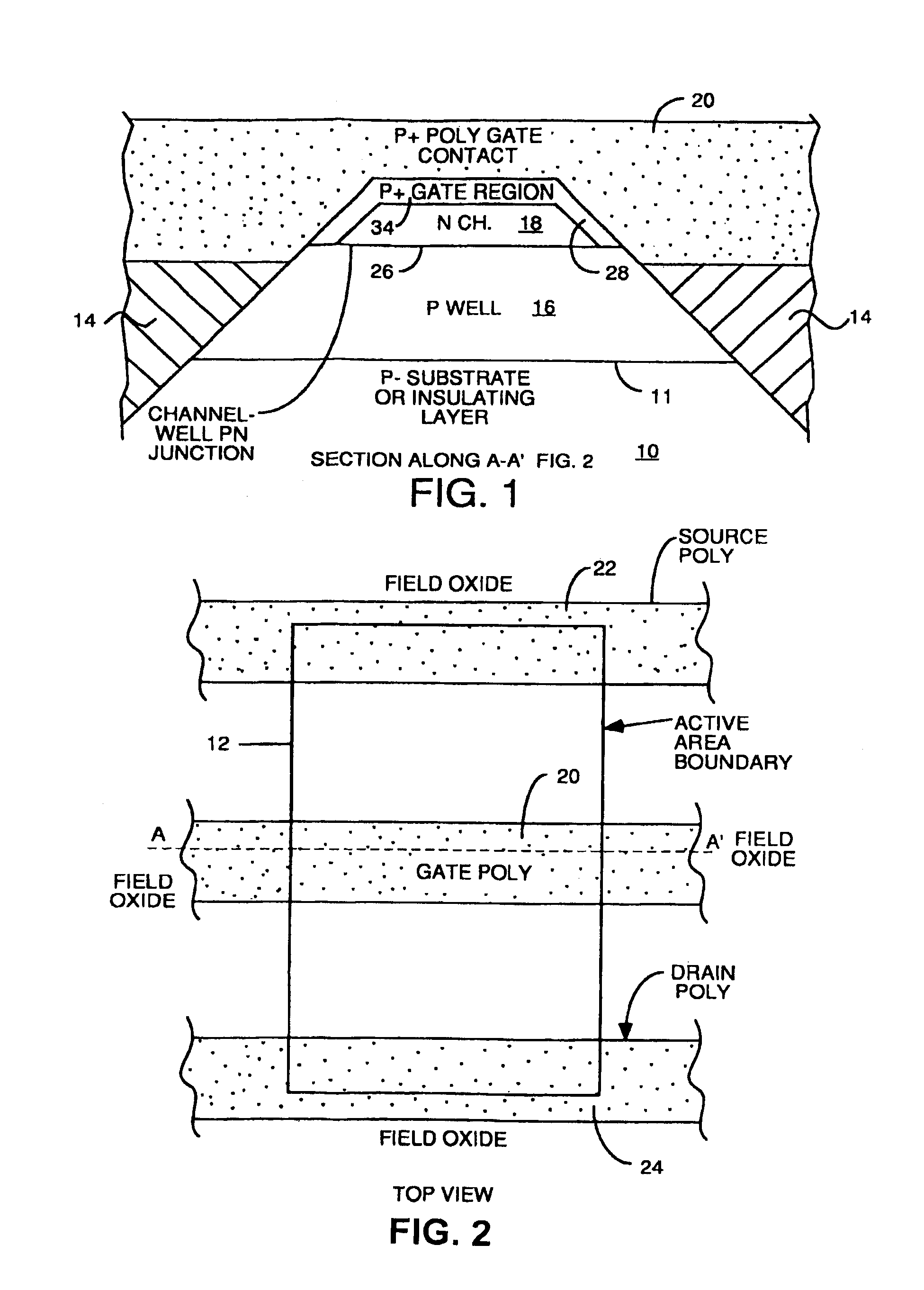 JFET with built in back gate in either SOI or bulk silicon