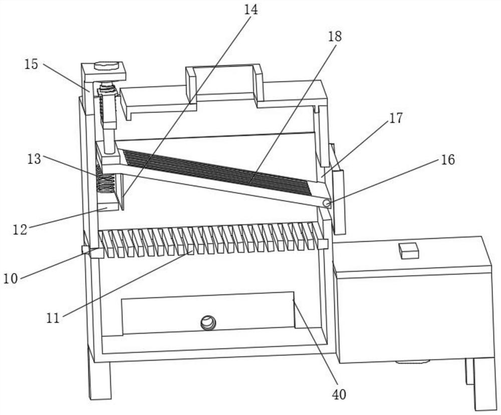 Solid-liquid separation device and separation method for domestic sewage treatment