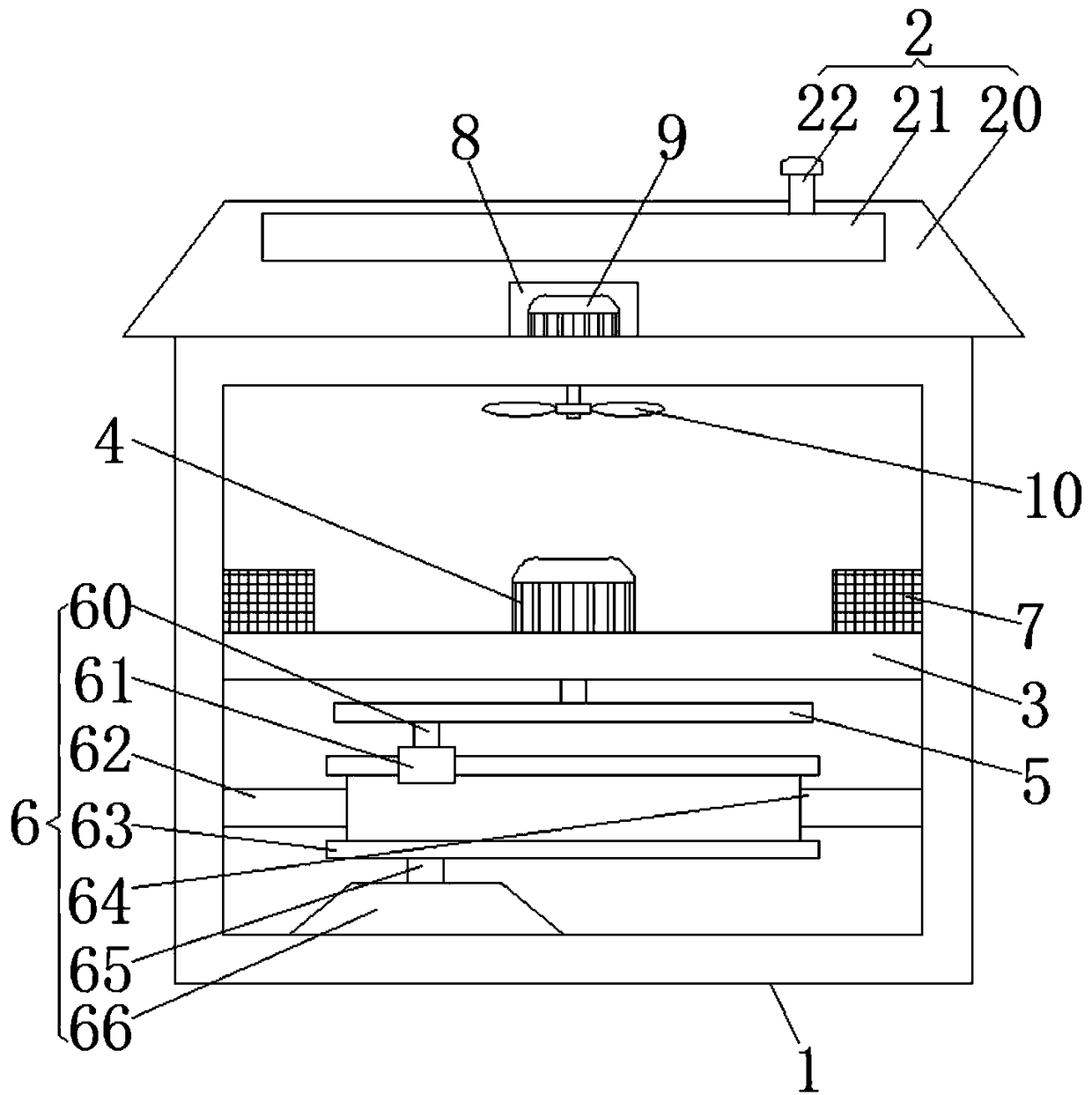 Experimental instrument storage cabinet for chemical experiments