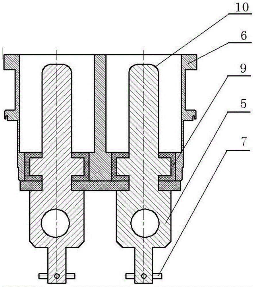 A high-voltage plug-in structure for quick-change battery packs for electric vehicles