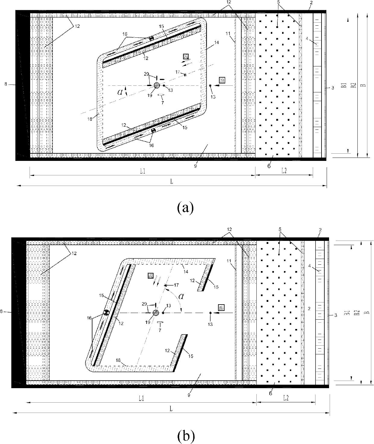 Bridge wind wave and flow coupling field, elastic model and dynamic response experiment test system