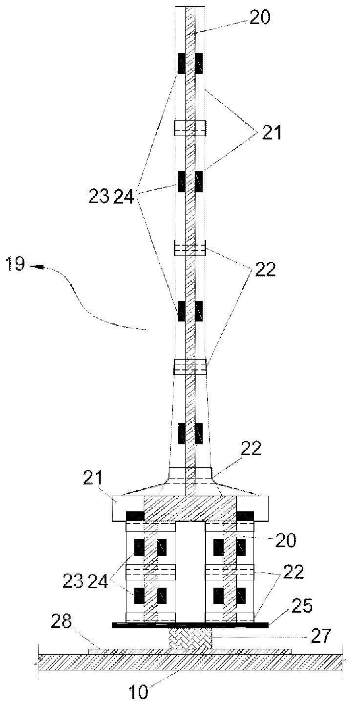 Bridge wind wave and flow coupling field, elastic model and dynamic response experiment test system